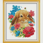 Load image into Gallery viewer, Stamped Cross Stitch Kit - Springtime Bunny 11CT
