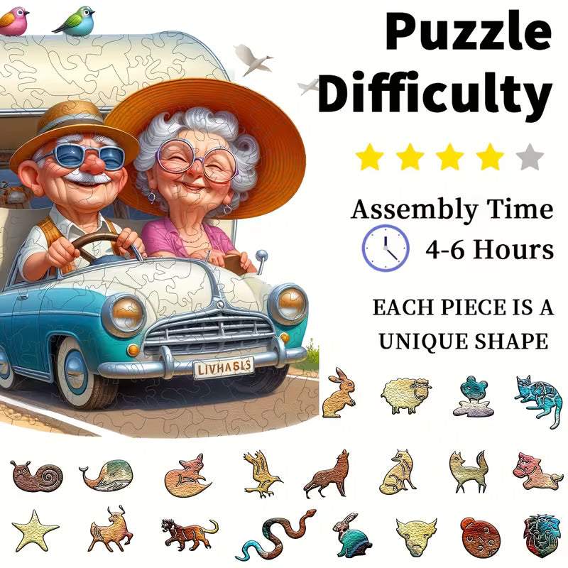 Wooden Puzzle - Happy Campers