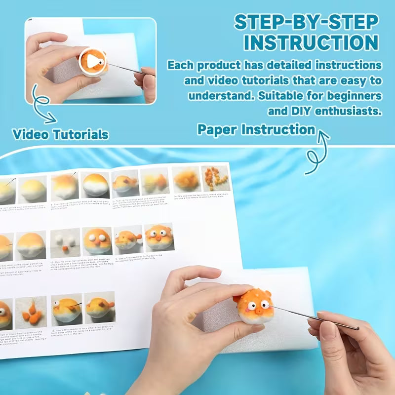 Needle Felting - Puffer Fish