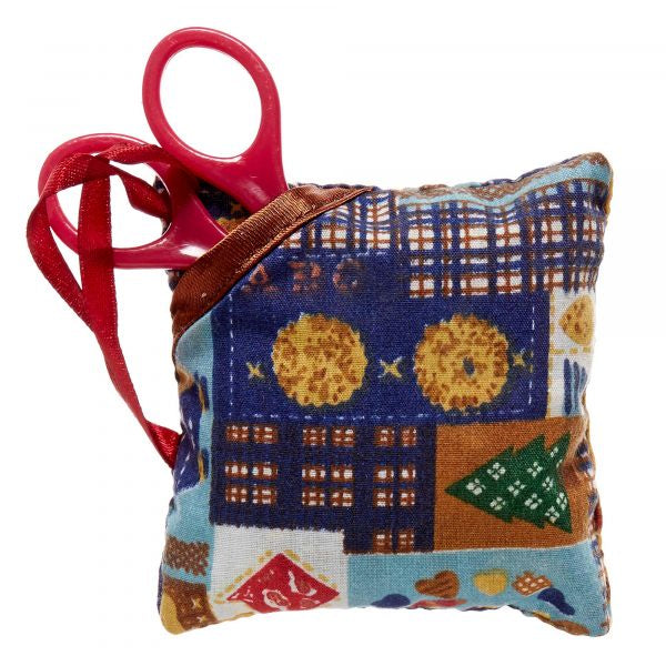 Birch Pin Cushion & Scissors