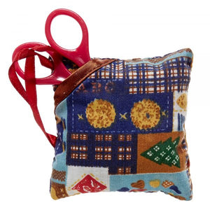 Birch Pin Cushion & Scissors