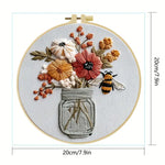 Load image into Gallery viewer, Stamped Embroidery - Buzzing Blooms
