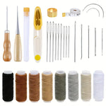Load image into Gallery viewer, Leather / Book Binding Sewing Kit 30 Pcs
