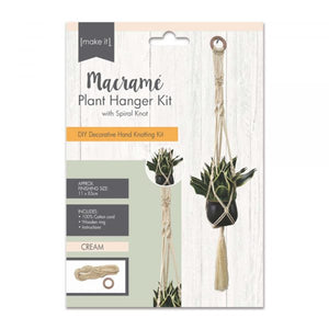 Macrame Spiral Knot Plant Hanger Kit