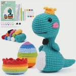 Load image into Gallery viewer, Amigurumi Kit - Dinosaur and Egg
