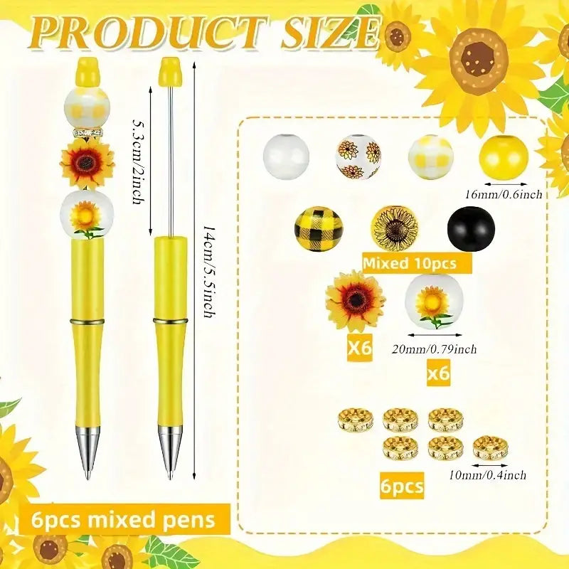 Create A Charm Pen - Sunflower