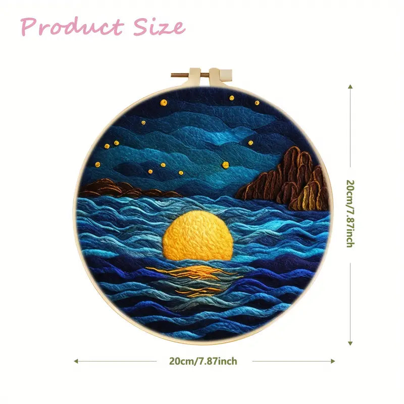 Needle Painting - Celestial Reflection