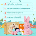 Load image into Gallery viewer, Amigurumi Kit - Mr &amp; Mrs Rabbit
