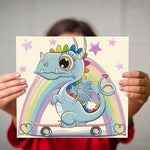 Load image into Gallery viewer, Diamond Dotz® Dragon Skate Diamond Painting Kit – 25cm x 23cm
