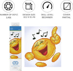 将图片加载到图库查看器，Diamond Dotz® Jive'N Diamond Painting Kit – 26cm x 23cm
