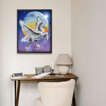 Load image into Gallery viewer, Diamond Dotz® Moonlight Flight Diamond Painting Kit – 51cm x 40.5cm
