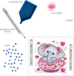 Load image into Gallery viewer, Diamond Dotz® Charity Elephant Diamond Painting Kit – 30cm x 30cm
