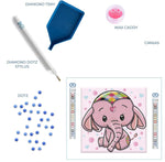 Load image into Gallery viewer, Diamond Dotz Box® Baby Princess Diamond Art Kit – 22cm x 22cm

