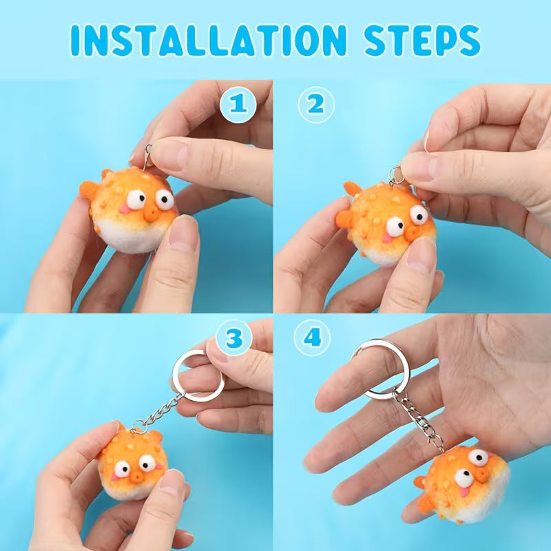 Needle Felting - Puffer Fish