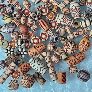 Imitation Wood Beads (25pkt)