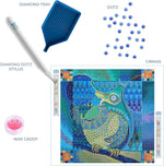 Load image into Gallery viewer, Diamond Dotz® Indian Owl Diamond Painting Kit – 51.5cm x 51.5cm
