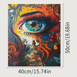 Paint by Number - Colourfull Eye 40.64x50.8cm