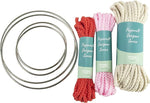 Load image into Gallery viewer, Macrame Dream Catcher Craft Kit by Pepperell – Coral &amp; Pink Designer Set
