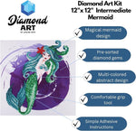 Load image into Gallery viewer, Diamond Art® Mermaid – 30cm x 30cm
