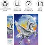 Load image into Gallery viewer, Diamond Dotz® Moonlight Flight Diamond Painting Kit – 51cm x 40.5cm

