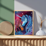 Load image into Gallery viewer, Diamond Dotz® Crystal Garden Unicorn Diamond Painting Kit – 42cm x 52cm
