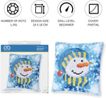Load image into Gallery viewer, Diamond Dotz Cushion Kit® Snowman Cap – 18cm x 18cm
