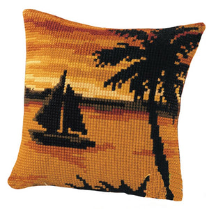 Stamped Tapestry /Cross Stitch Cushion Kit - Yacht