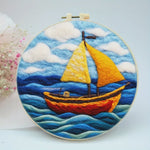 Load image into Gallery viewer, Needle Painting - Sunset Sails
