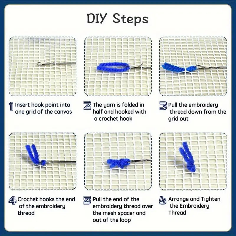 Latch Hook Rug Kit  - Abstract