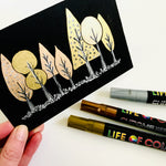 Load image into Gallery viewer, Chrome Mirror Effect - 3mm Medium Tip Acrylic Paint Pens (3)
