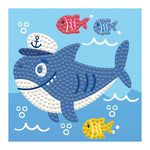 Load image into Gallery viewer, Diamond Dotz Framed Kit® Shark Ahoy! – 10.2cm x 10.2cm
