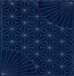 将图片加载到图库查看器，Sashiko Printed Cloth -  Navy 31x31cm
