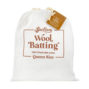 Sew Easy Batting 100% Wool 125gsm - Queen Size