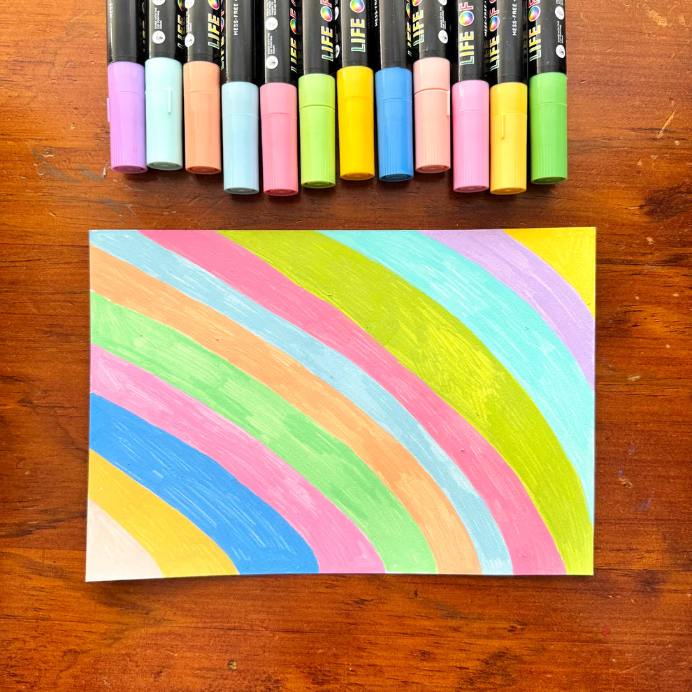 Brush Tip Acrylic Paint Pens - Pastel Dreams (12)