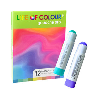 Gouache Paint Stix - Pastel (12)