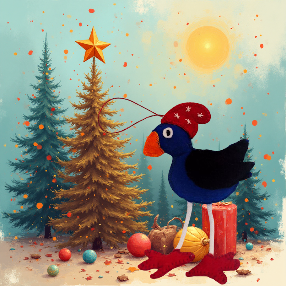 Felt Applique Kit - Penelope Pukeko Kit