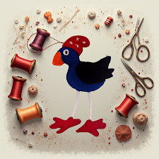 Felt Applique Kit - Penelope Pukeko Kit