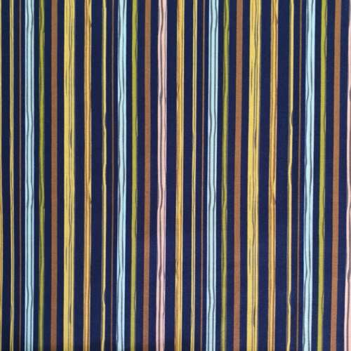 Woodland Spring Stripe - Navy