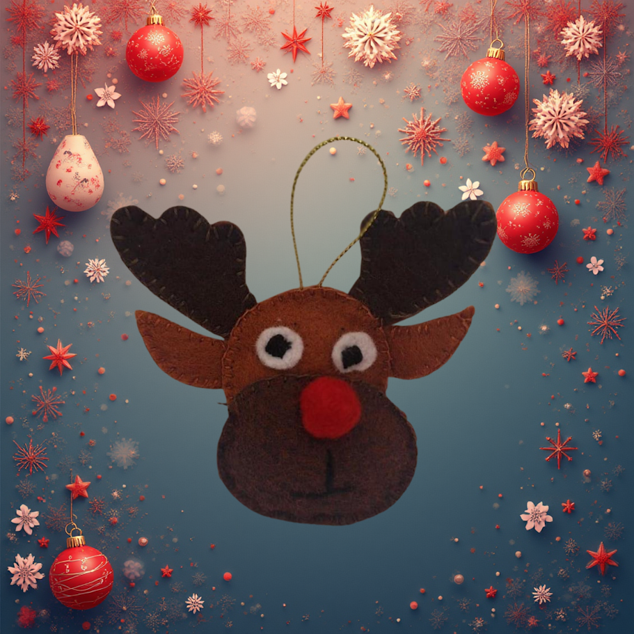 Felt Applique Kit - Robert Reindeer Kit