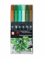 Load image into Gallery viewer, Colourme Sakura Koi Brush Pens 6Pkt
