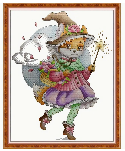 Stamped Cross Stitch Kit - Starry Spellweaver 14CT