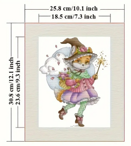 Stamped Cross Stitch Kit - Starry Spellweaver 14CT