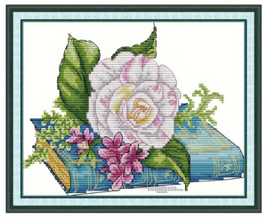 Stamped Cross Stitch Kit - Floral Grace 14CT