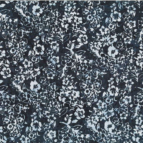 Batik - Small Flowers Liquorice