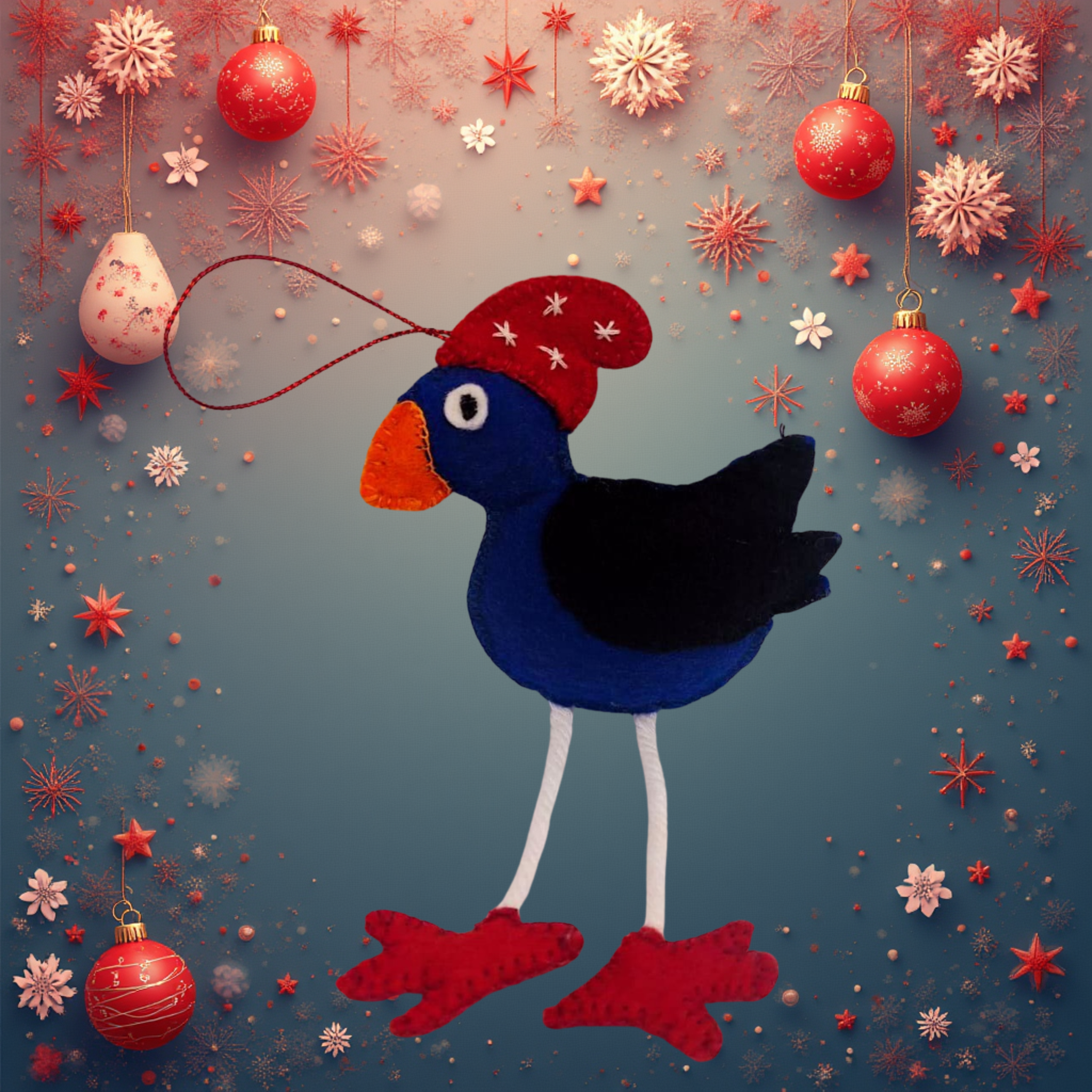 Felt Applique Kit - Penelope Pukeko Kit