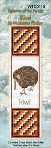 NZ Cross Stitch Bookmark - Kiwi