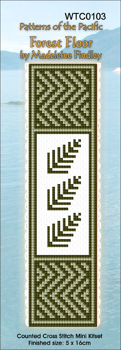 NZ Cross Stitch Bookmark - Forest Floor