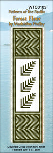NZ Cross Stitch Bookmark - Forest Floor