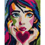 Load image into Gallery viewer, Latch Hook Rug Kit - Rainbow Thoughts
