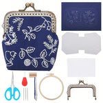 Load image into Gallery viewer, Sashiko Coin Purse DIY Kit
